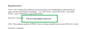 image of a PDF document with an example of a comment added via text box.