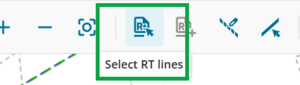 image of "select RT lines" icon in define diagrams toolbar.