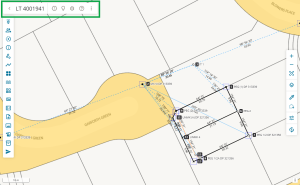 image of a survey capture screen, highlighting the CSD header at the top left of the screen.