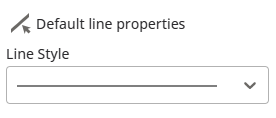 image of the Default line properties panel.