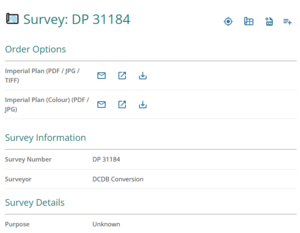 image of a survey summary page.