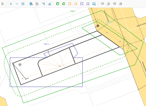 screenshot of define diagrams screen after enlarge diagram process is complete. Diagram A has an extra piece added on at the top right of the diagram.