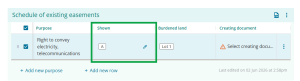 image highlighting the now populated Shown field.