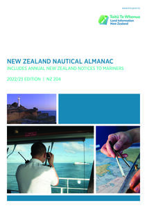 Cover of Nautical Almanac 2022/23 edition