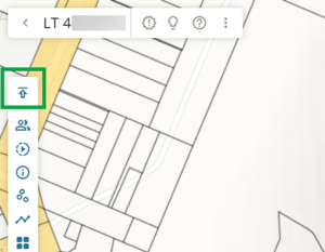 image highlighting the Import Landxml icon in the workflow control bar in survey capture.