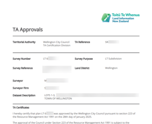 screenshot of a signed TA certificate.