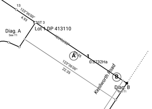image of part of a diagram in layout plan sheets, showing many different label types overlapping lines and other labels.
