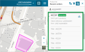 Screenshot of information included in the download