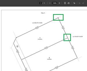 Image of a title sheet in preview layout. Mark names are not showing. The mark symbols are highlighted.