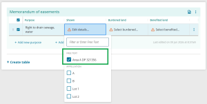 image showing the entered free-text appellation now listed with the other appellation options. The free-text appellation is ticked.