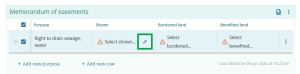 image highlighting the parcel picker tool in the Shown field.