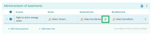 image highlighting the parcel picker tool in the burdened land field.