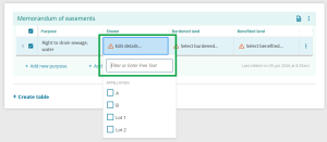 image highlighting the "shown" field and the Free-text box.