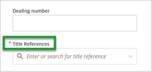 Screenshot of create a request mandatory fields