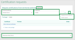 Screenshot TA certifications key features