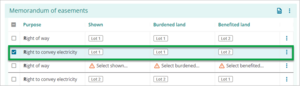 Screenshot of schedule memorandum move row and keep purpose the same