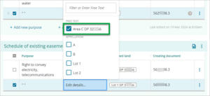 Screenshot of adding free text in as an option in the Shown field
