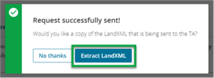 Screenshot of TA cert extract landxml file