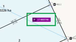 image of a survey reference added to survey capture
