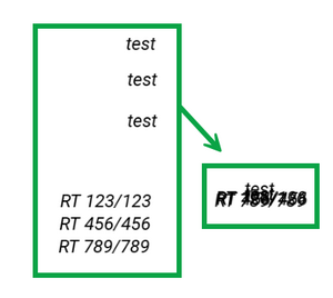 image of labels in plan generation layout sheets. Labels on the left are laid out and spatially separated. The same labels have been copied and pasted, and the pasted labels are all on top of each other.