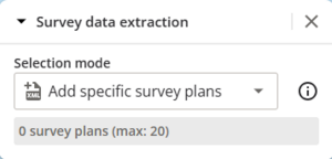image of survey data extraction panel.