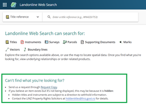 Image of the Web Search search panel, highlighting "can't find what you're looking for" at the bottom of the screen.