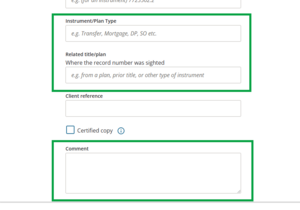 image of Create request, highlighting additional details.