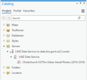 Screenshot of Catalog dialog box