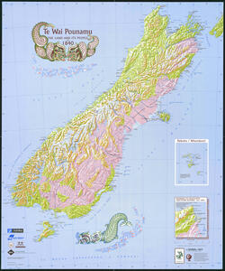 Map of Te Wai Pounamu, the South Island