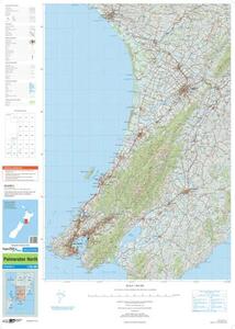 Road map of Wellington Region with additional information displayed along the borders of the map