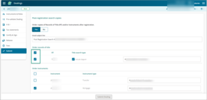 Example of where to select titles.