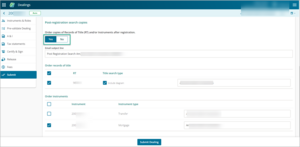 Example of where to toggle post registration search orders.