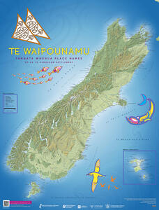 Map showing the place names given by tangata whenua throughout Te Ika-a-Māui, before European settlement