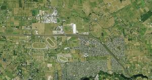 Aerial photograph of Cambridge NZ
