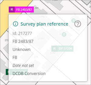 Screenshot of inspect and adopt field book references